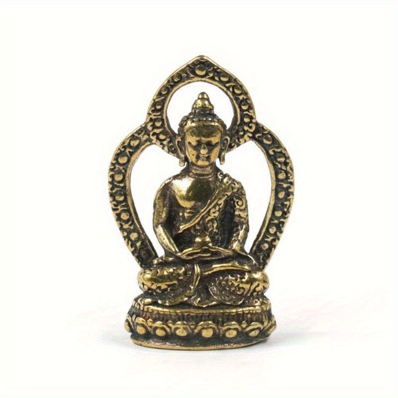 Car Accessories Bangi - 1 Buah Patung Buddha Mini Tembaga