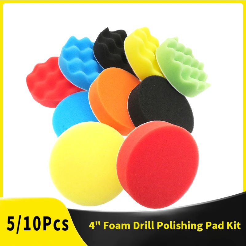 Car Wax Polishing Pad - 5/10 Buah 4 Inci Bantalan Pemoles