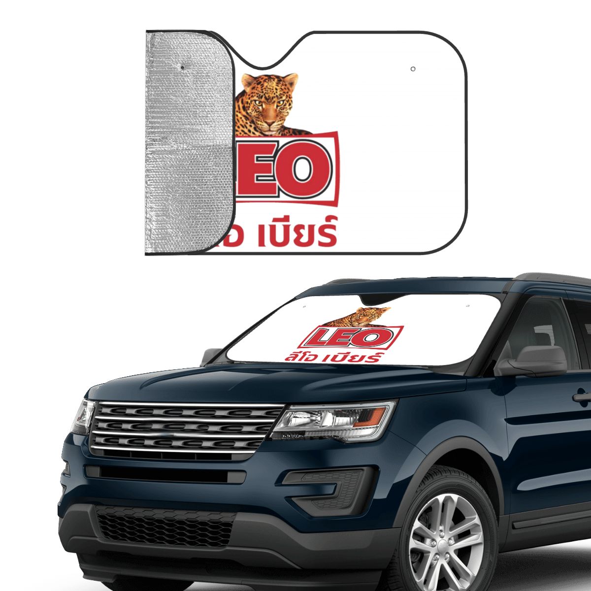 Leo Beer Bangkok Sunshade Kaca - Car Accessories Bangkok ulasan dan harga