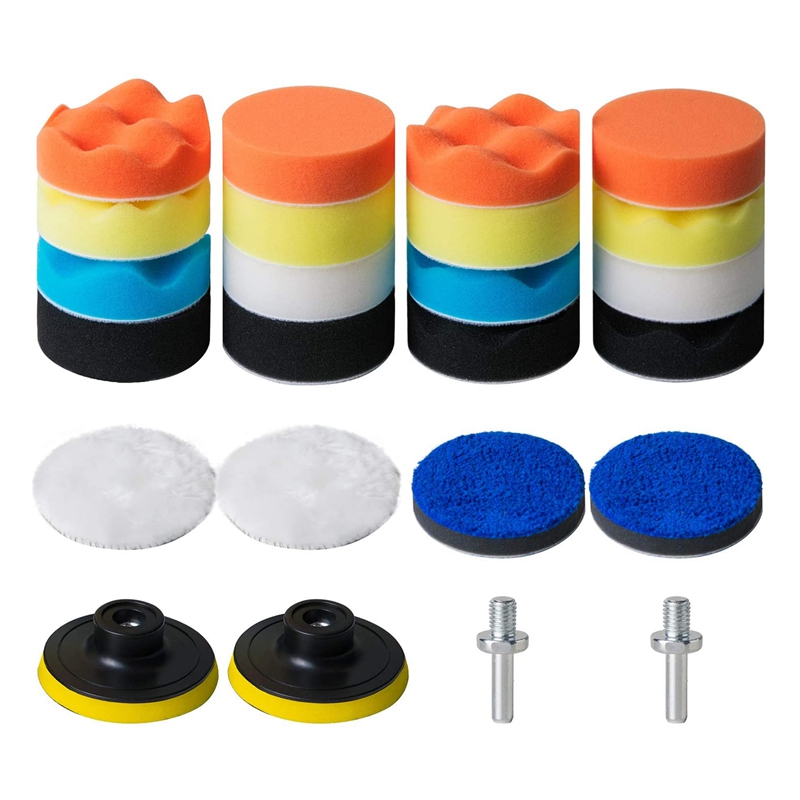 24 Buah Kit Bantalan Pemoles 3 - Car Wax Polishing Pad ulasan dan harga