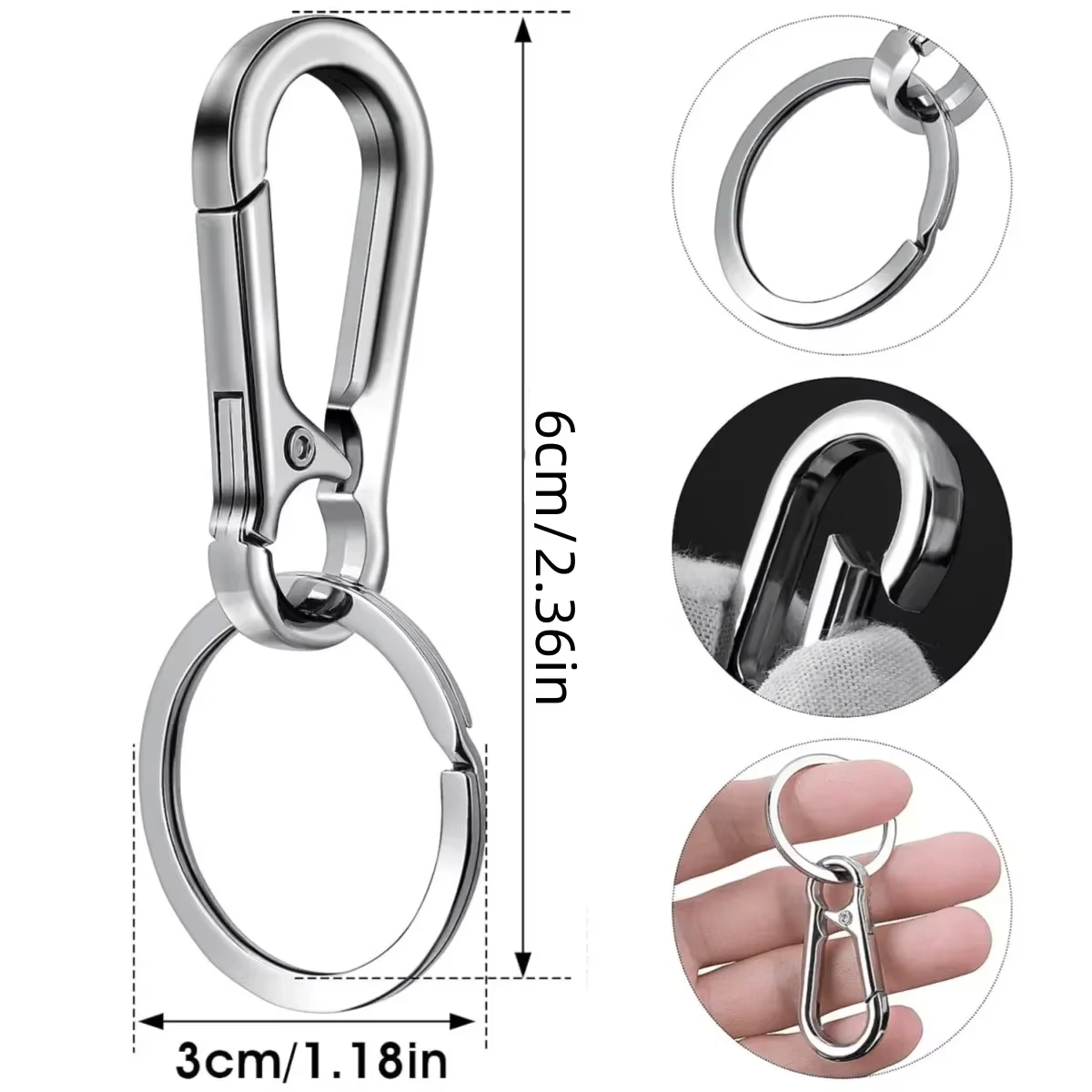 Pemegang Kunci Klip Karabiner  - Car Accessories For Camping ulasan dan harga