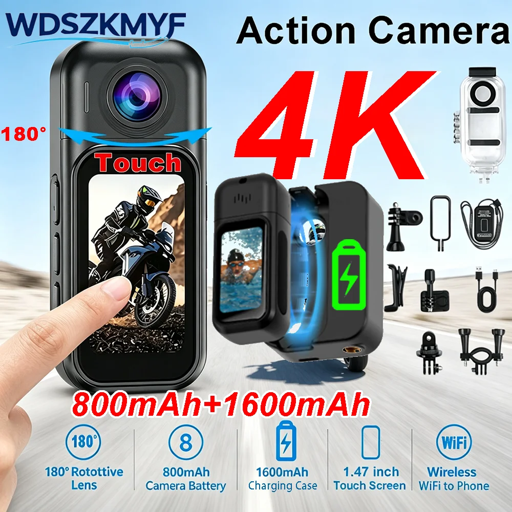 Kamera Vlog Mini WiFi 4K/1080P - Car Accessories Online ulasan dan harga