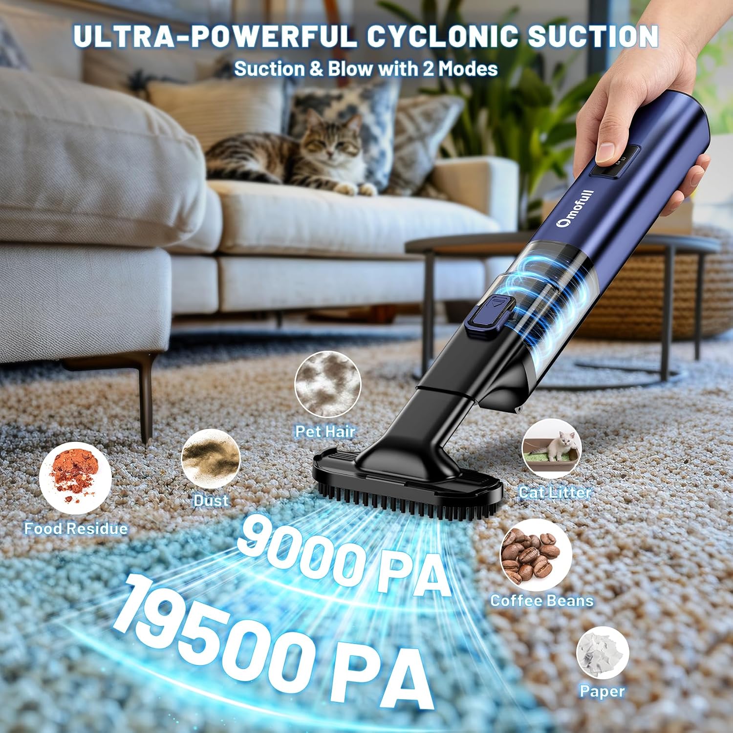 19500Pa 4-in-1 Vacuum & Air Du - Car Vacuum Cleaner ulasan dan harga